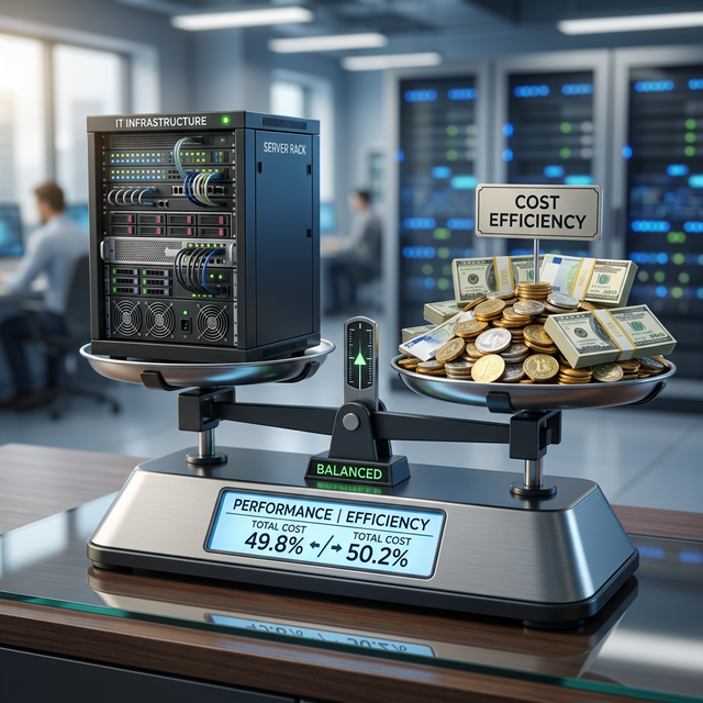 Scale balancing server infrastructure and cost efficiency